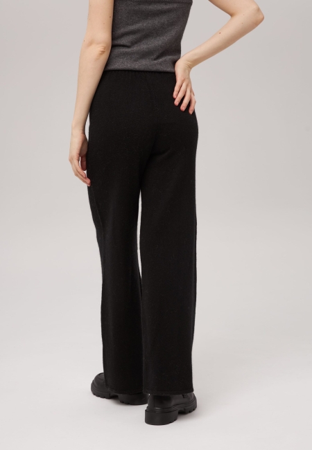 Брюки палаццо с карманами черные LND2301-3068