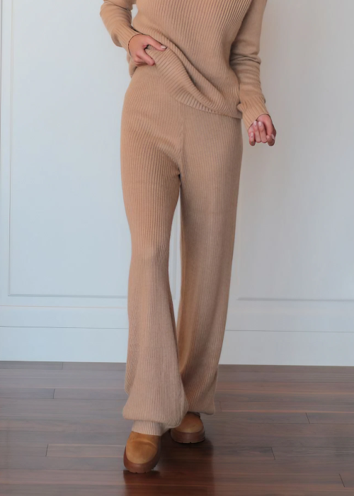 Брюки палаццо бежевые L202313B-3023