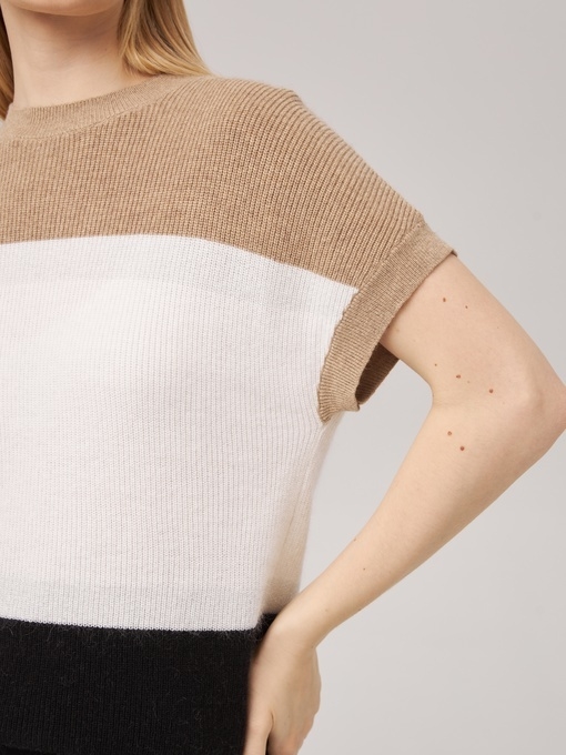 Джемпер с коротким рукавом грибной P-006-3092