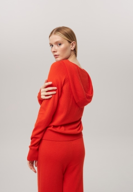 Костюм из кашемира терракотовый L2023011-3064