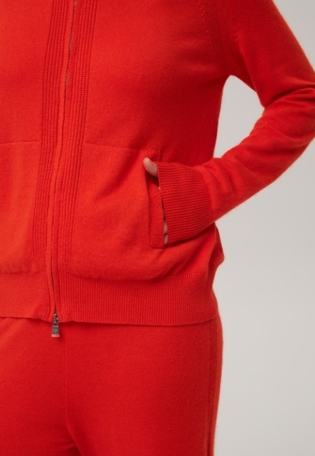 Костюм из кашемира терракотовый L2023011-3064