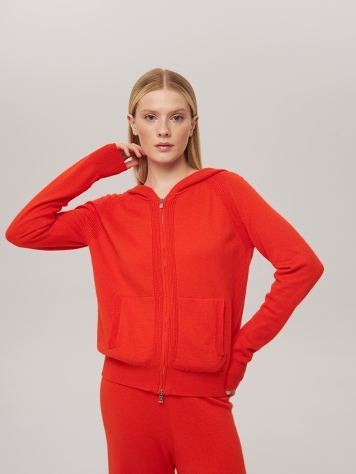 Костюм из кашемира терракотовый L2023011-3064