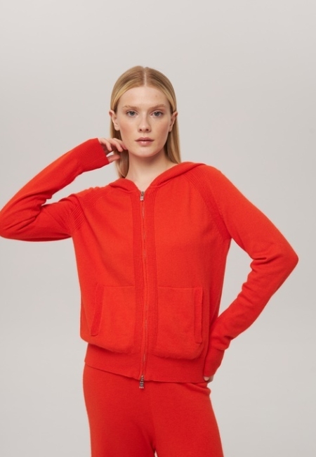 Костюм из кашемира терракотовый L2023011-3064