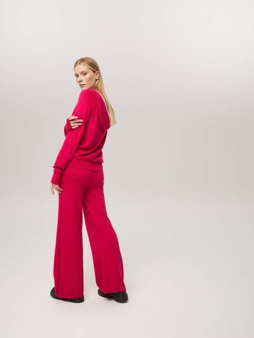 Костюм из кашемира фуксия L2023011-3065