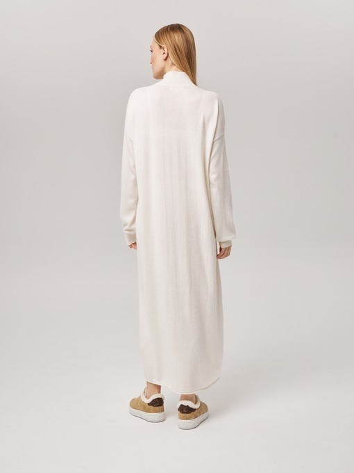 Платье длинное с кулиской белое LND2023-229-3080