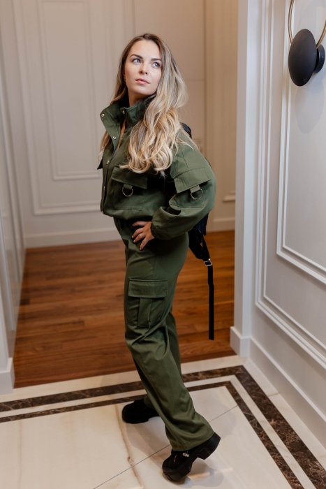 Костюм с карманами хаки 720-hacks