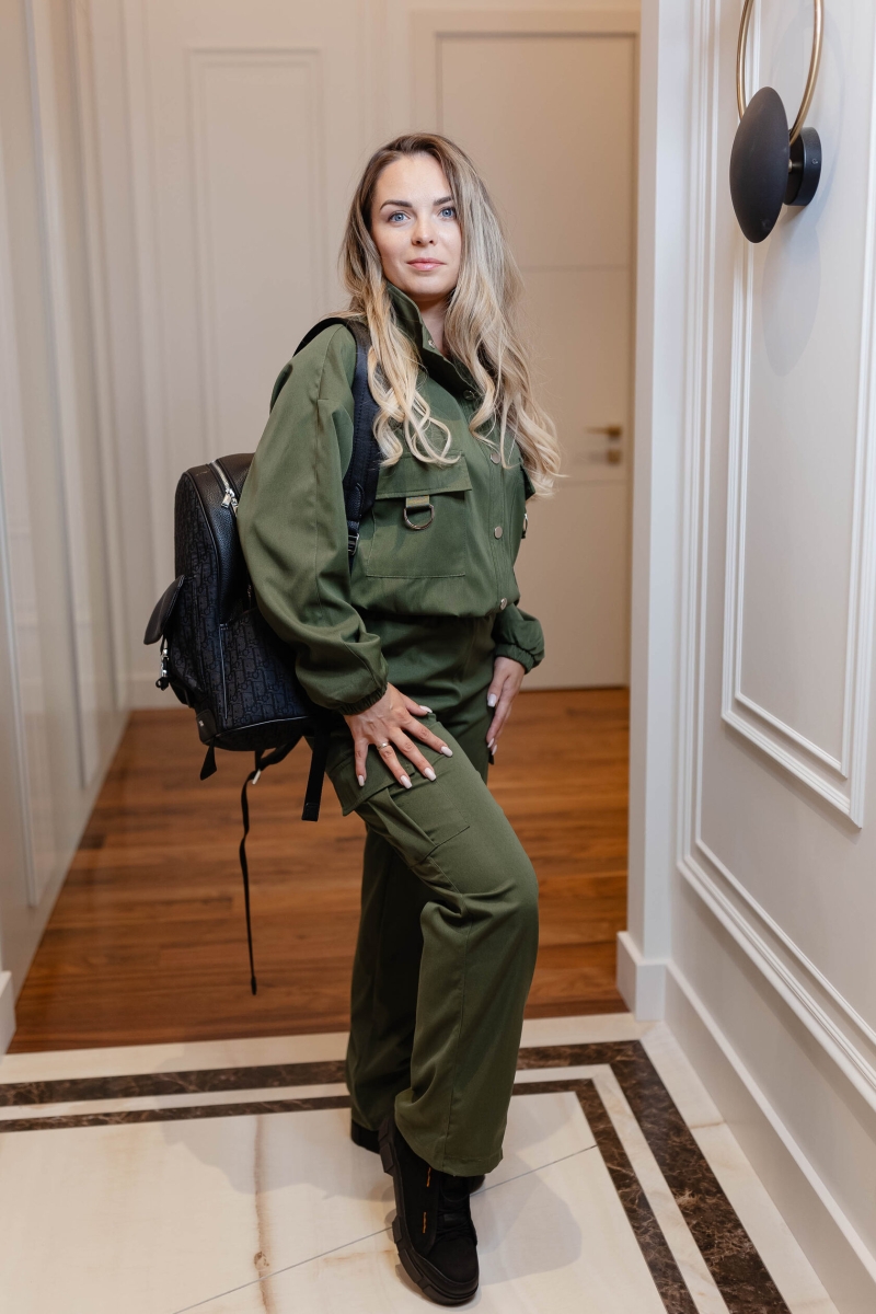 Костюм с карманами хаки 720-hacks