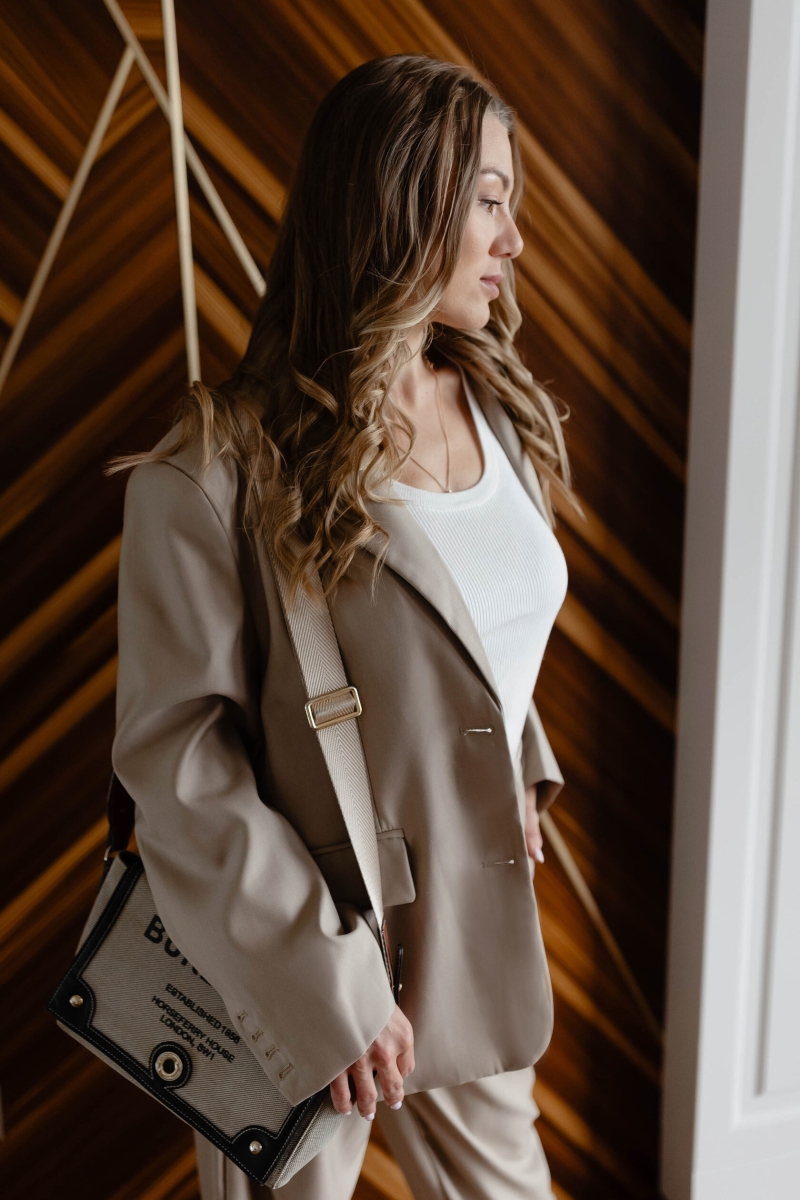 Костюм двойка бежевый 6852-beige