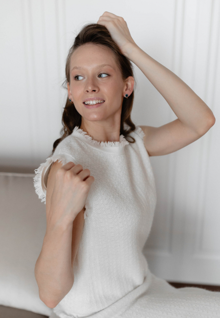 Костюм из кашемира белый 202345-white