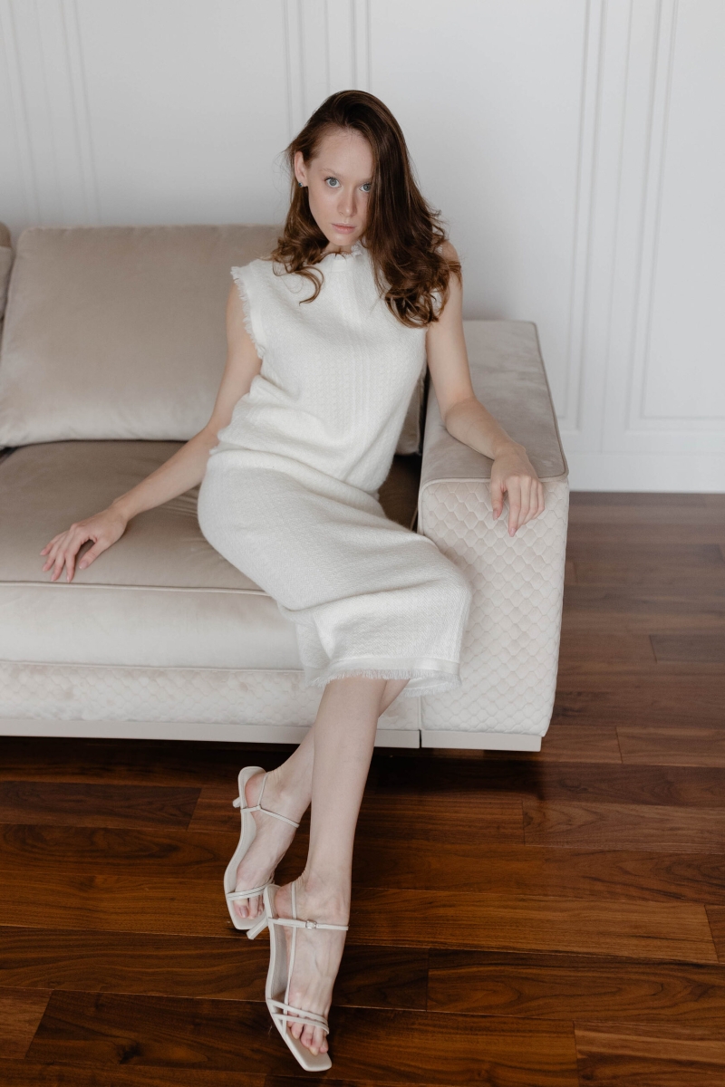 Костюм из кашемира белый 202345-white