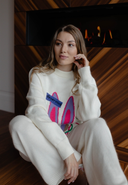 Джемпер Bunny белый 2288-white