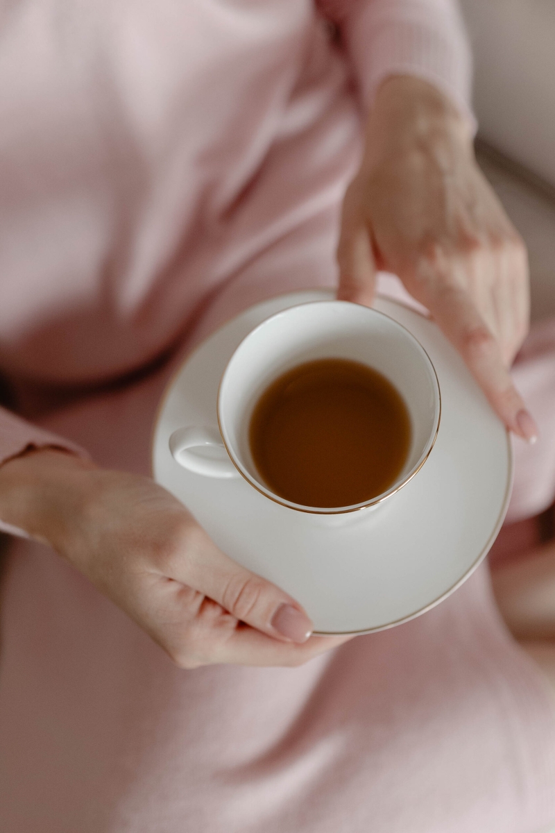 Платье из кашемира с V-образным вырезом розовое L202302-3038