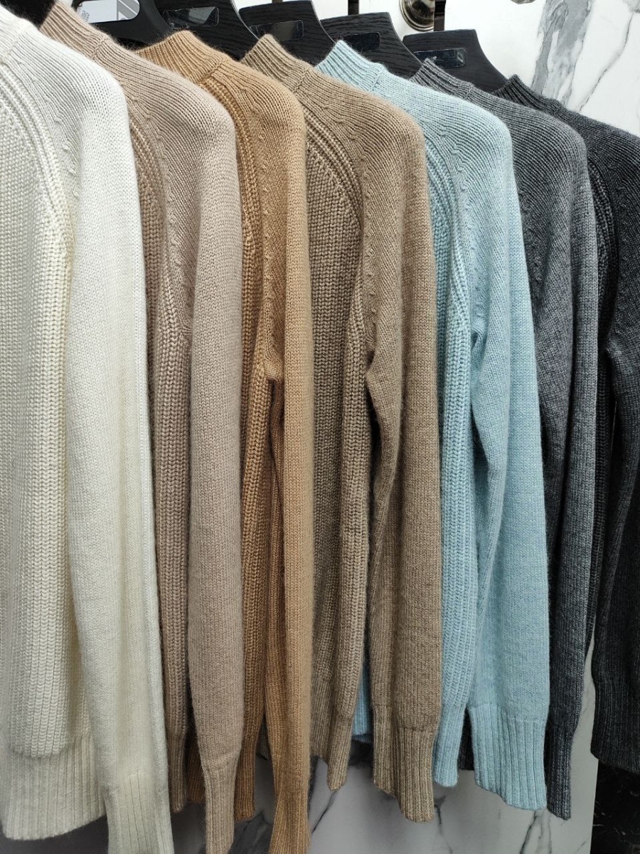 Джемпер из кашемира бежевый L202313-3023