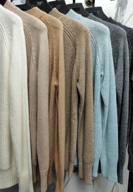 Джемпер из кашемира бежевый L202313-3023